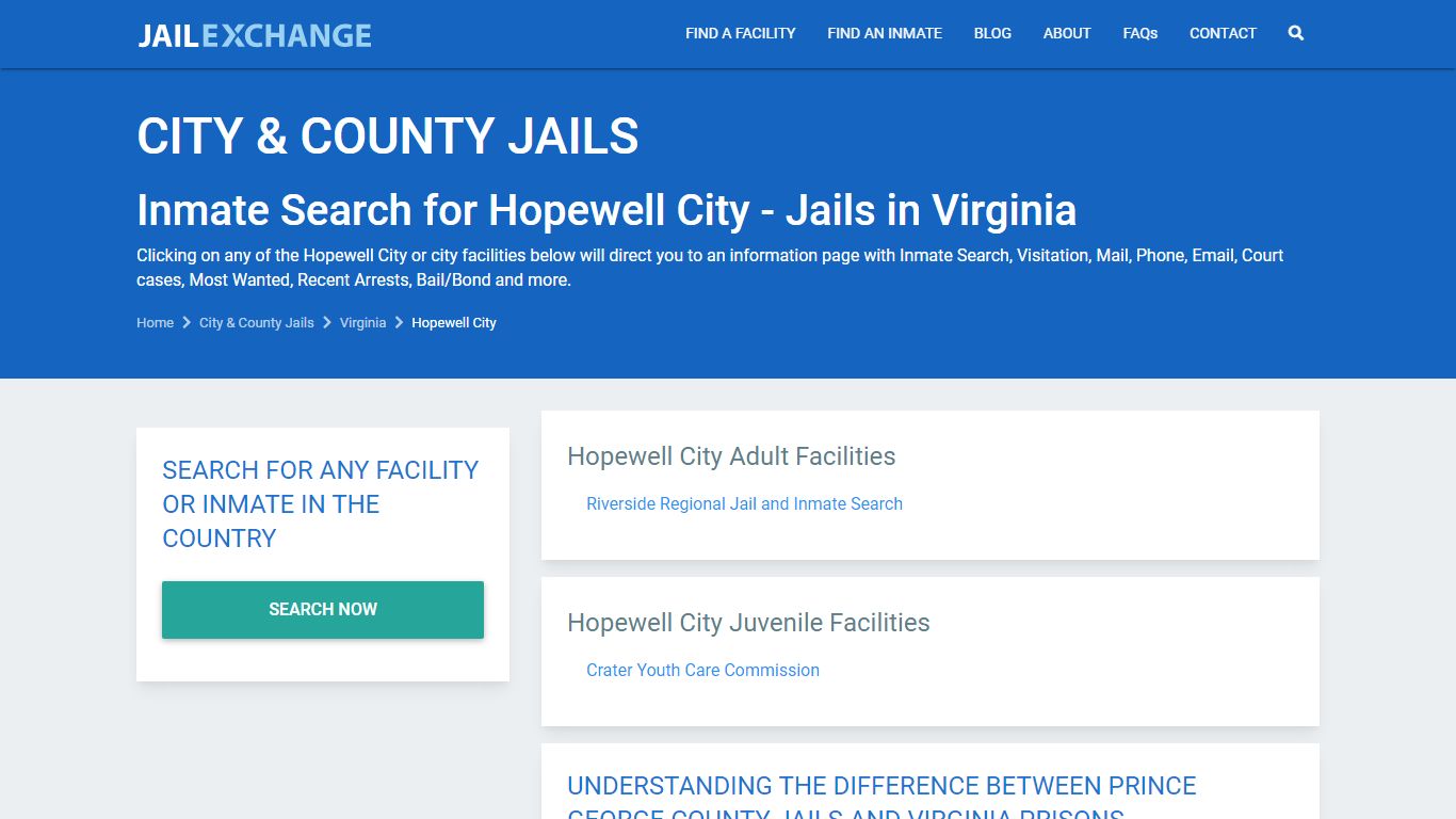 Hopewell city Jail Inmates | Arrests | Mugshots | VA
